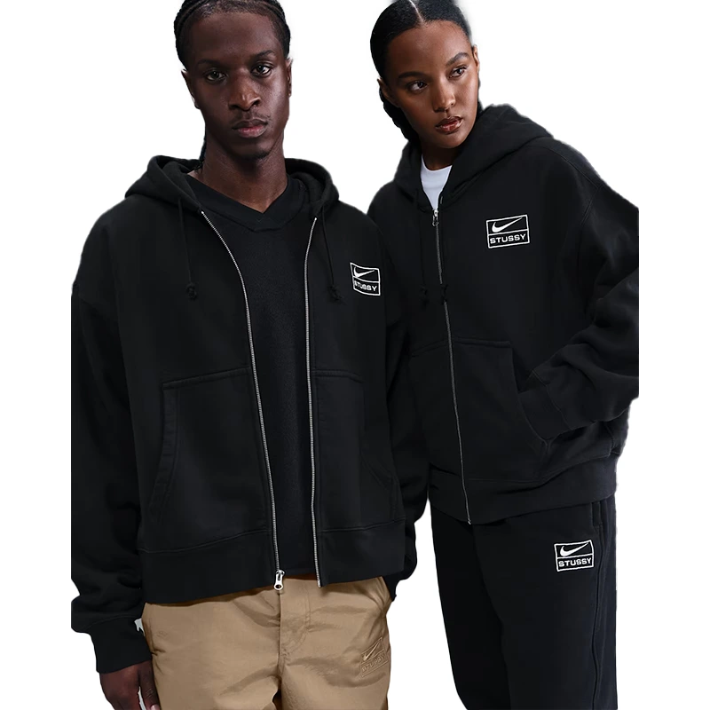 Nike x Stüssy Full-Zip Washed Fleece Hoodie