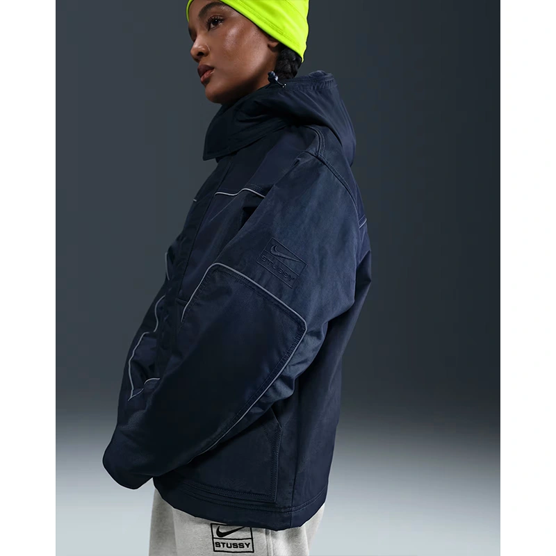 Nike x Stüssy Navy Utility Hooded Jacket - Image 4