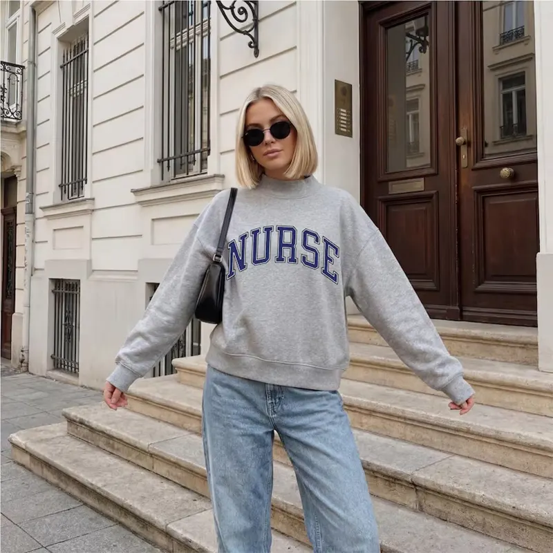 Nurse Mock Neck Sweatshirt - Image 2