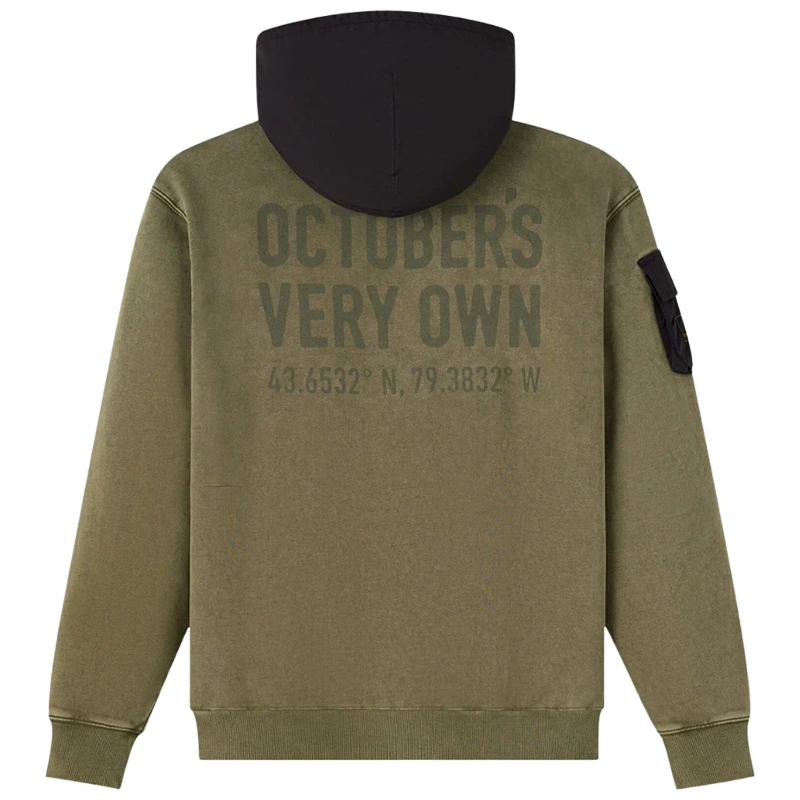 OVO Alpha Industries Garment Dyed Hoodie - Image 2