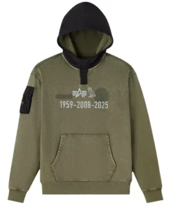 OVO Alpha Industries Garment Dyed Hoodie