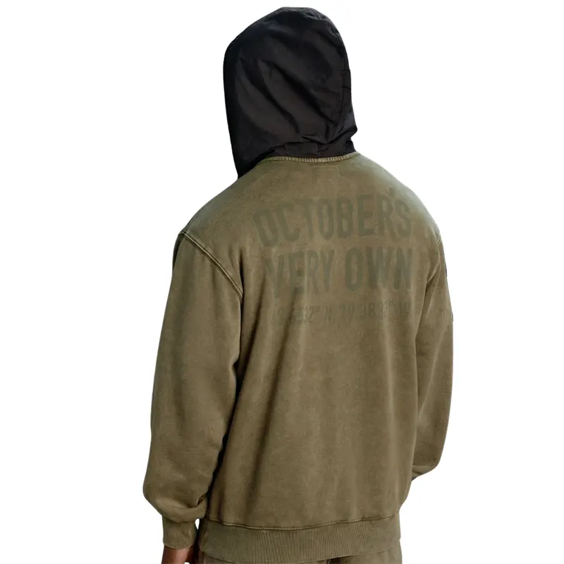 OVO Alpha Industries Garment Dyed Hoodie - Image 4