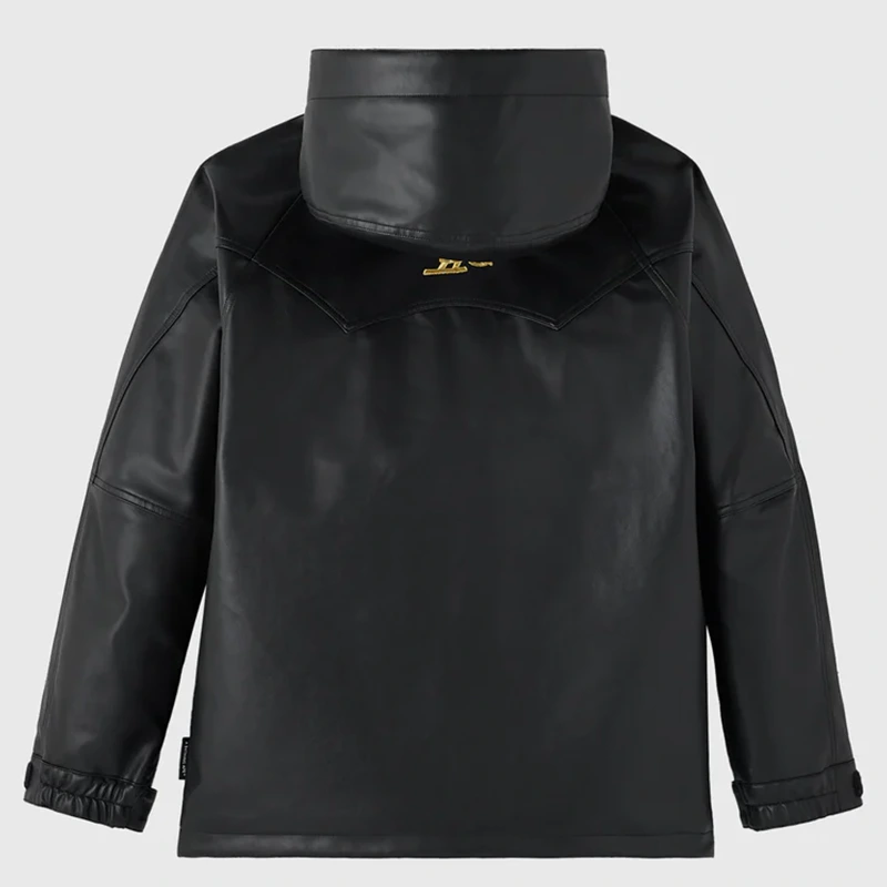 OVO x BAPE Faux Leather Snowboard Jacket - Image 6