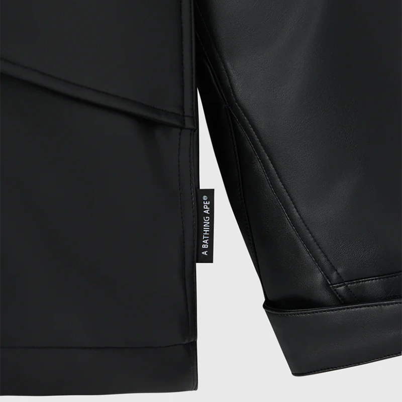 OVO x BAPE Faux Leather Snowboard Jacket - Image 4