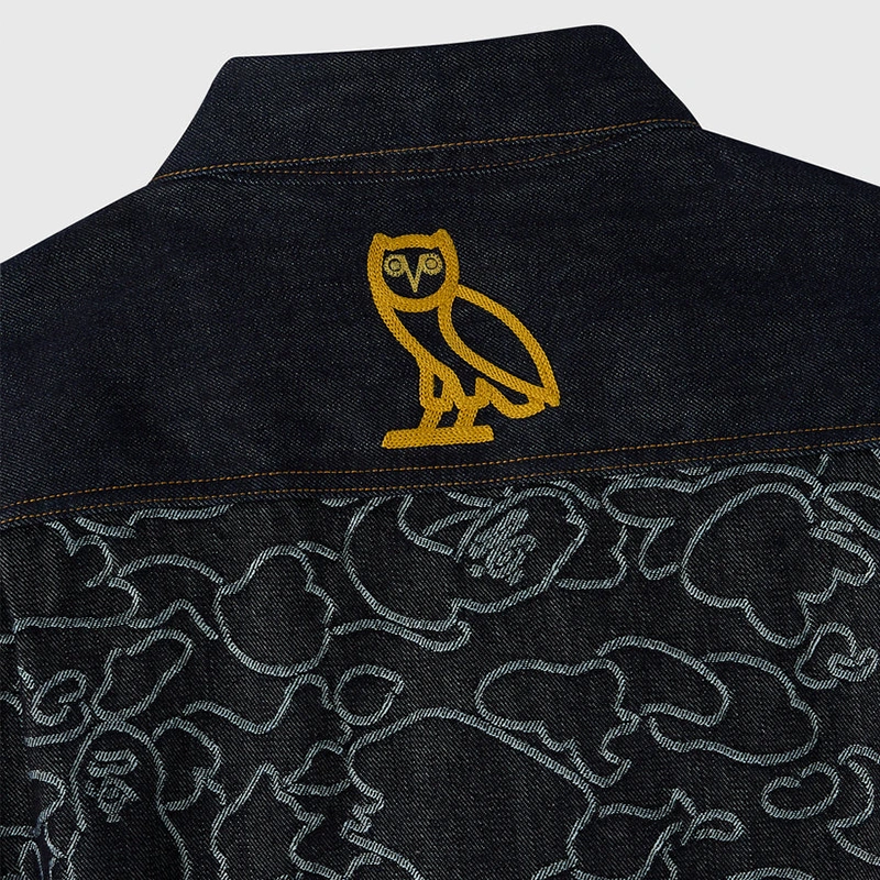 OVO x BAPE Neon 1st Camo Denim Jacket - Image 6