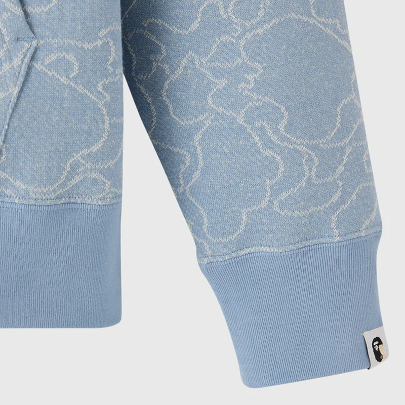 OVO x BAPE Neon 1st Camo Shark Full-Zip Hoodie - Image 6