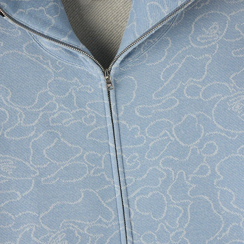 OVO x BAPE Neon 1st Camo Shark Full-Zip Hoodie - Image 5