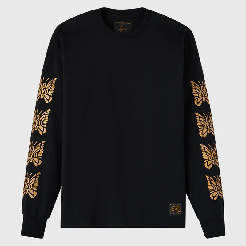 OVO x NEEDLES Papillon Long-Sleeve Tee