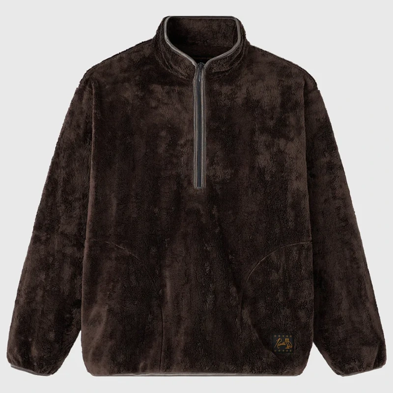 OVO x NEEDLES Sherpa Half-Zip Mockneck