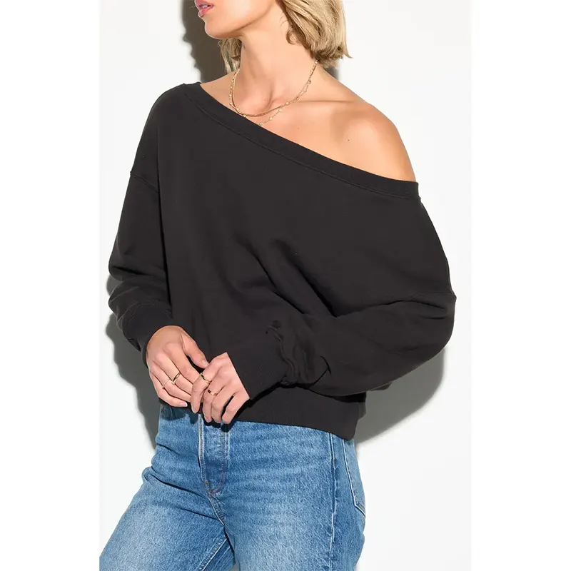 Off Shoulder Sweatshirt - Image 2
