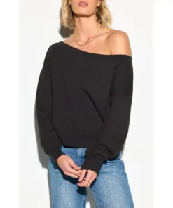 Off Shoulder Sweatshirt