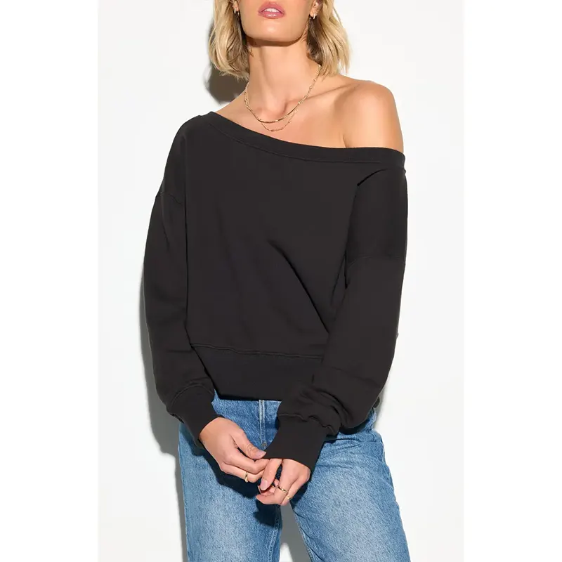 Off Shoulder Sweatshirt