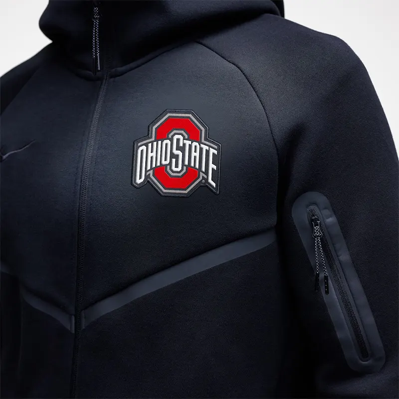 Ohio State Buckeyes Nike Tech Fleece Full-Zip Windrunner Hoodie - Image 3
