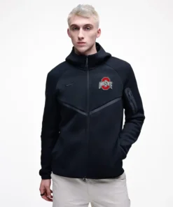 Ohio State Buckeyes Nike Tech Fleece Full-Zip Windrunner Hoodie