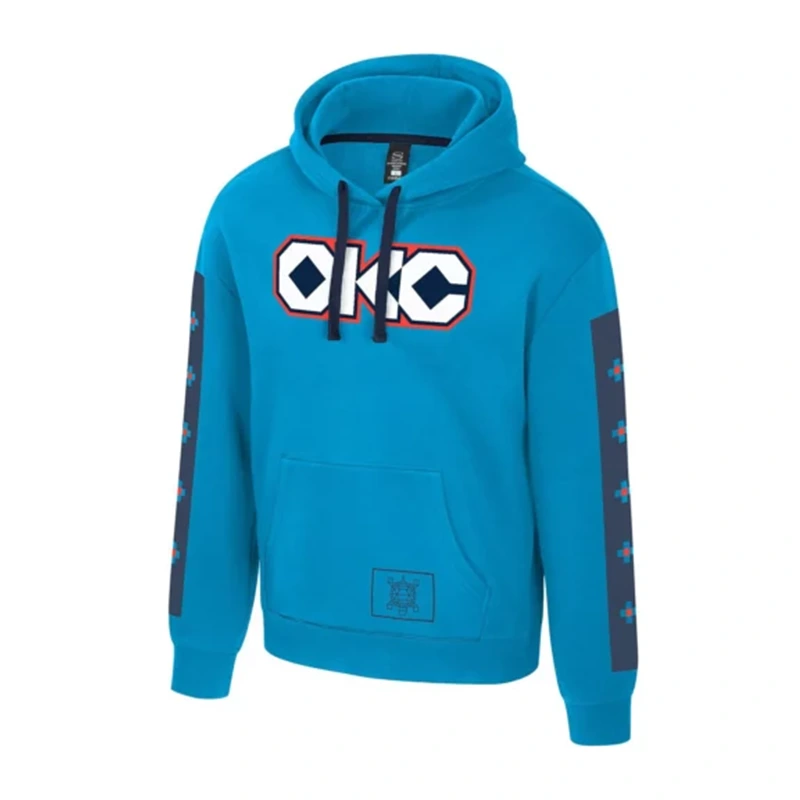 Oklahoma City Thunder Blue City Star Hoodie - Image 2