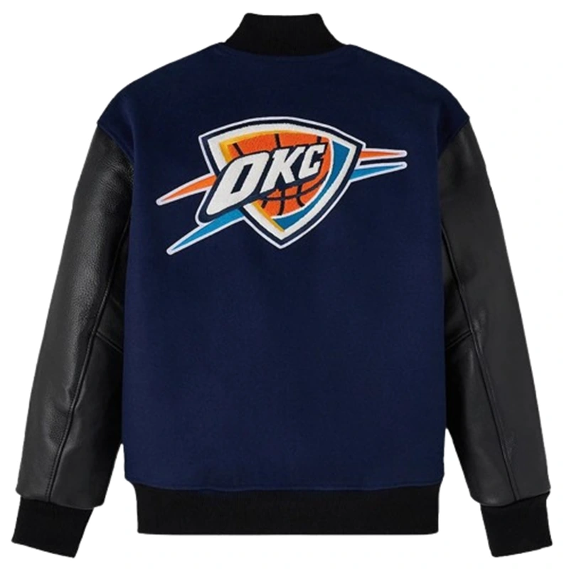 Oklahoma City Thunder OVO x NBA Varsity Jacket - Image 2