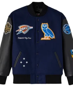 Oklahoma City Thunder OVO x NBA Varsity Jacket