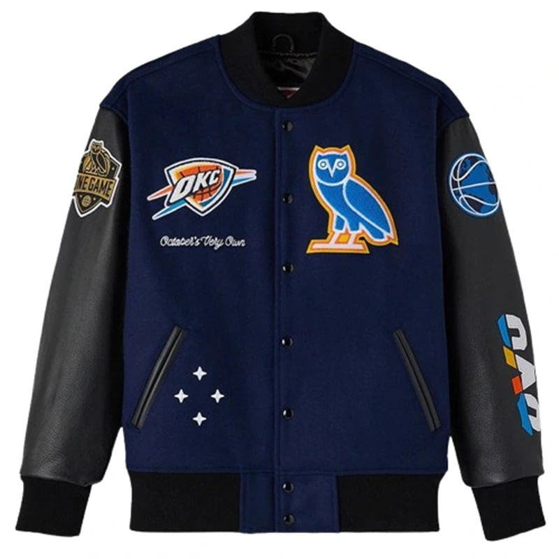 Oklahoma City Thunder OVO x NBA Varsity Jacket