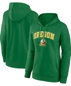 Oregon Ducks Fanatics Womens Campus Pullover Hoodie