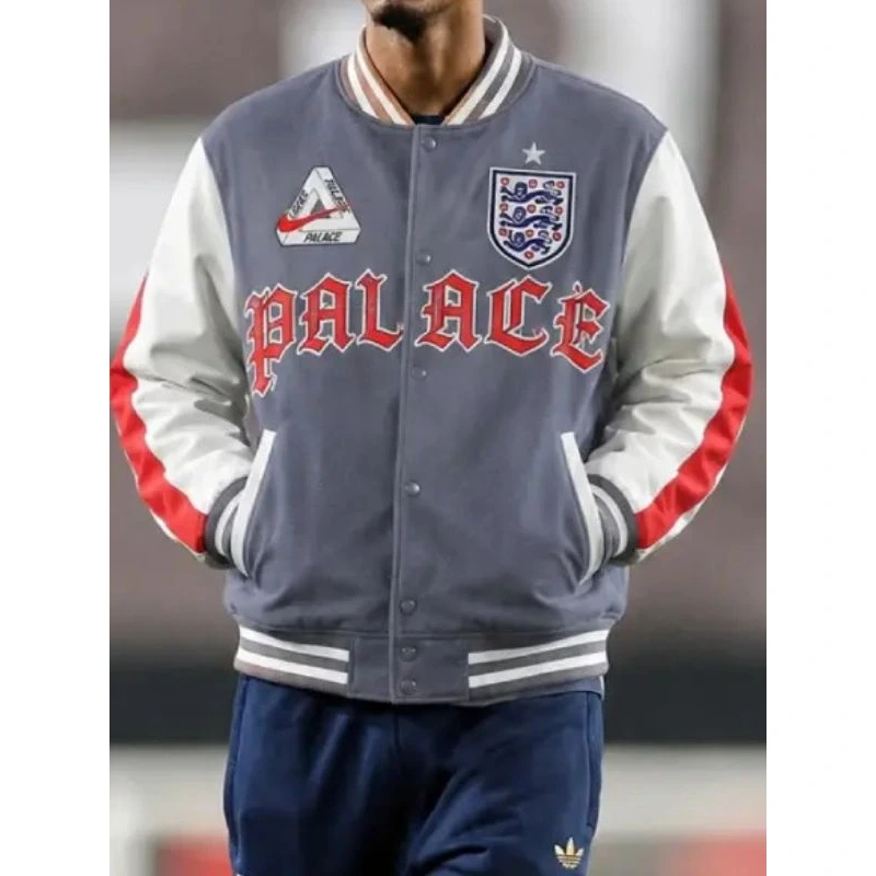Palace x Nike England Varsity Jacket - Image 2