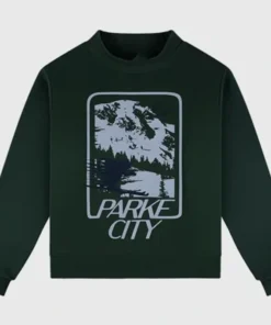 Parke Sport Graphic Mockneck Sweatshirt