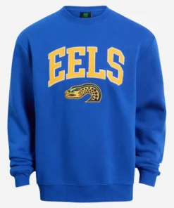 Parramatta Eels Adult Stacked Fleece Crew Sweatshirt