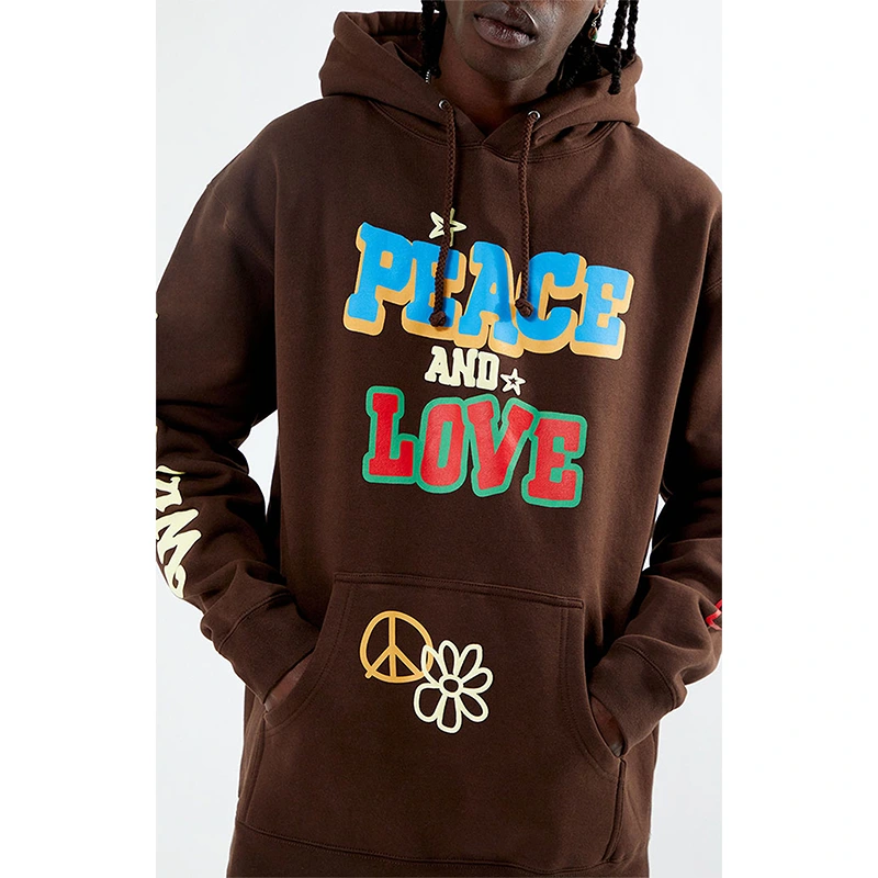 Peace And Love Hoodie - Image 3