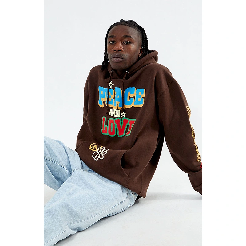 Peace And Love Hoodie - Image 4