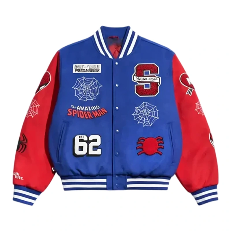 Peter Parker Spider Man Varsity Jacket