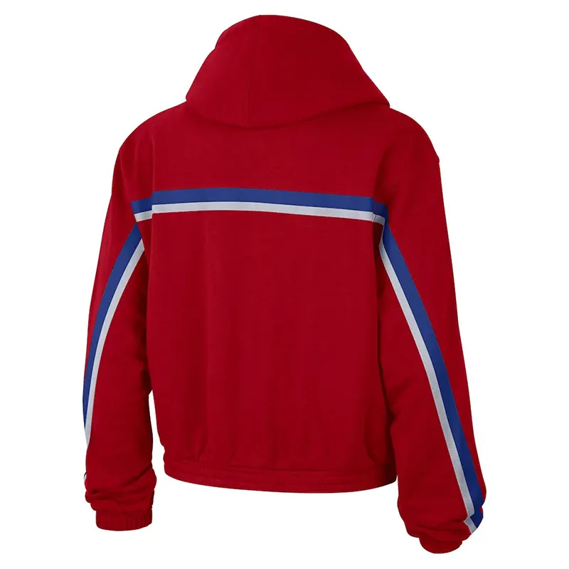 Philadelphia 76ers Jordan Brand Womens Courtside Statement Edition Pullover Hoodie - Image 3