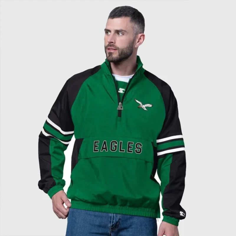 Philadelphia Eagles Starter Prospect Half-Zip Jacket