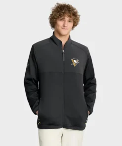 Pittsburgh Penguins Authentic Pro Rink Poly Fleece Full Zip Jacket