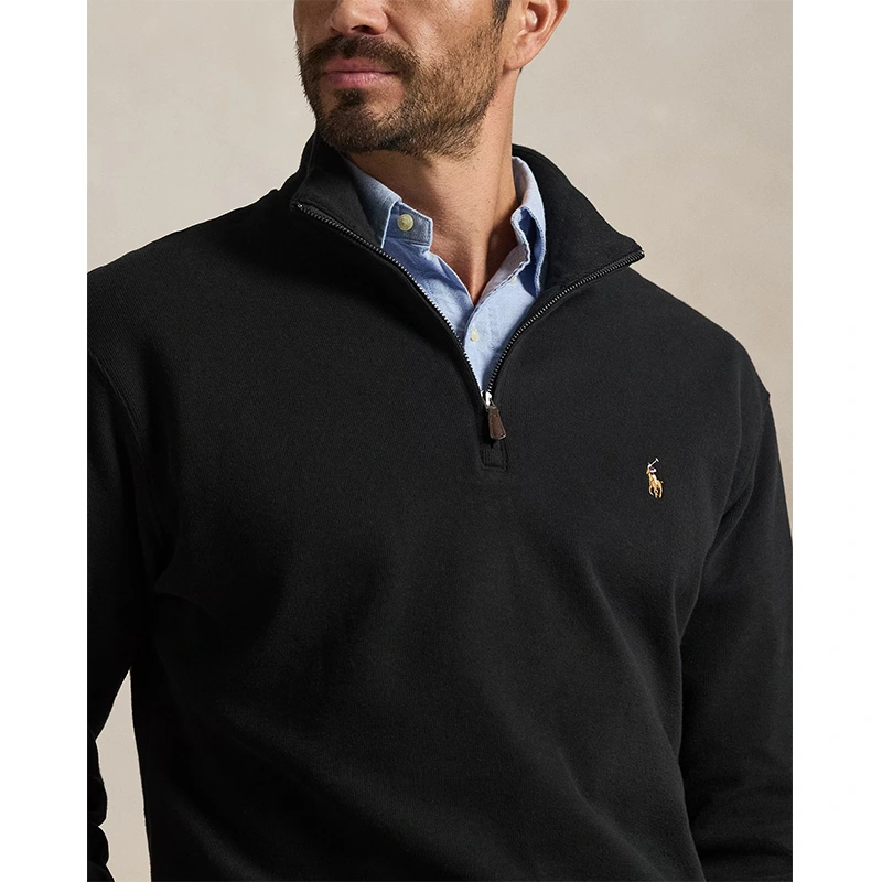 Polo Ralph Lauren Men's Estate Rib Quarter Zip Pullover - Image 2