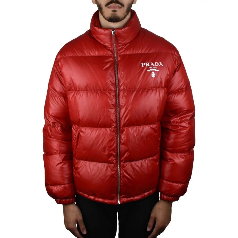 Prada Red Puffer jacket - Image 3