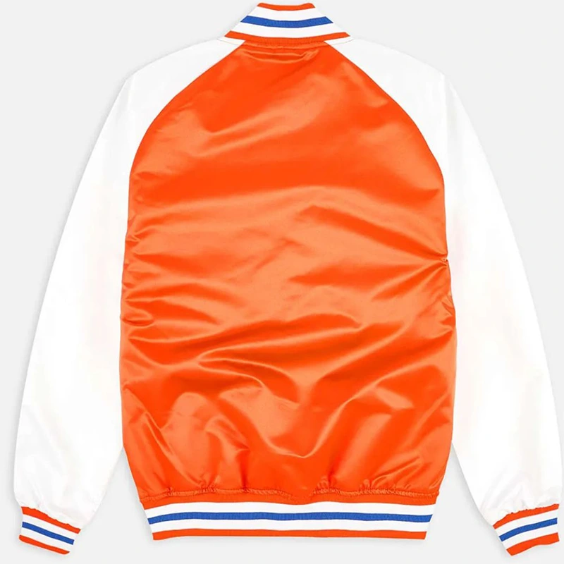 Prime Time Ny Knicks Orange And White Jacket - Image 2