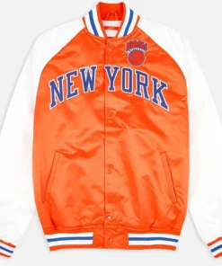 Prime Time Ny Knicks Orange And White Jacket