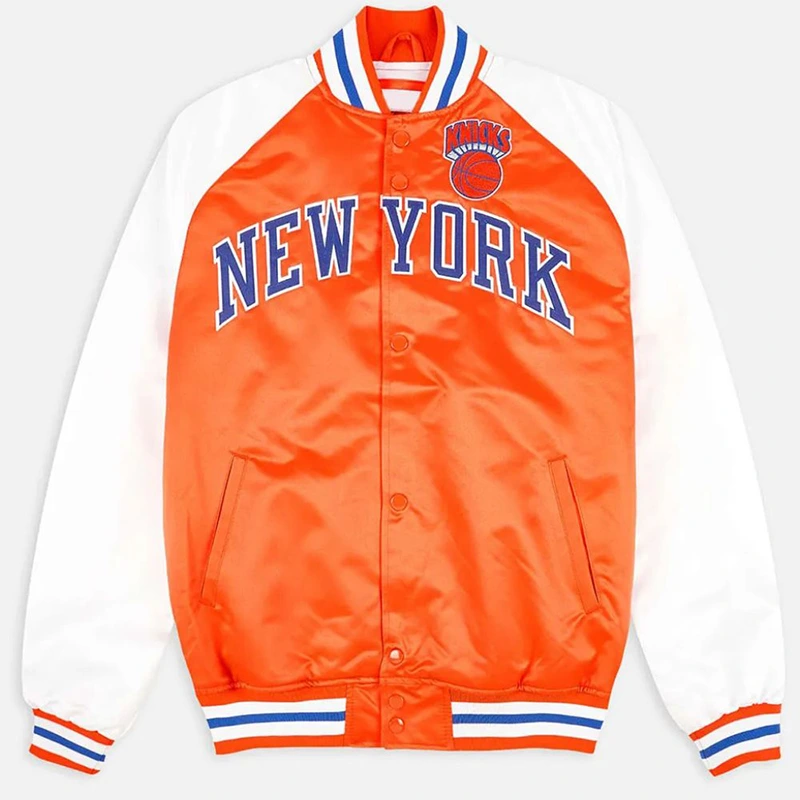 Prime Time Ny Knicks Orange And White Jacket