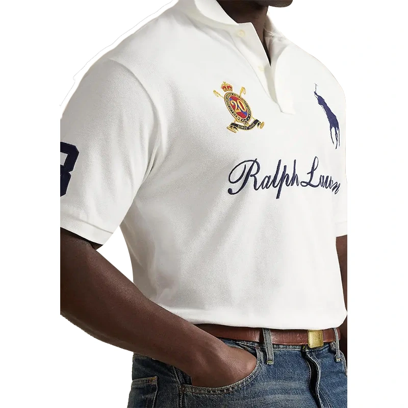 Ralph Lauren Men's Big & Tall Big Pony 20th Anniversary Crest Polo Shirt - Image 3