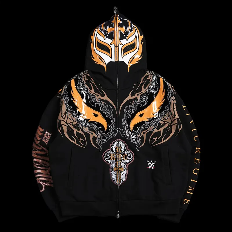 Rey Mysterio Civil Regime Oro Full-Zip Hoodie - Image 4