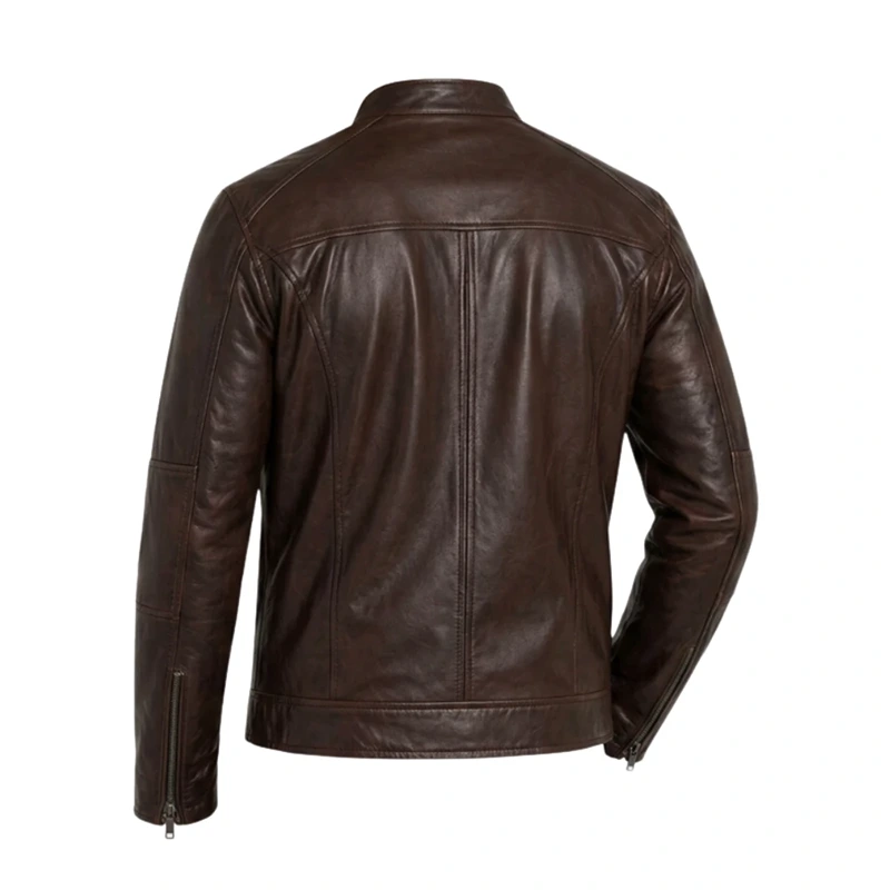 Ridgeway Crafted Men’s Leather Waxed Jacket - Image 2