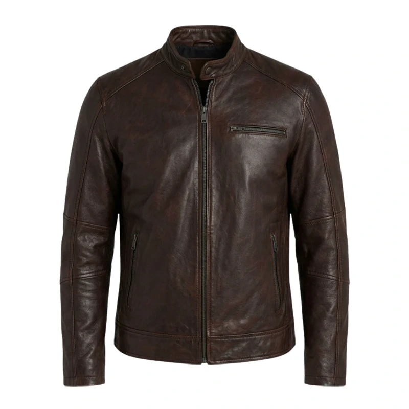 Ridgeway Crafted Men’s Leather Waxed Jacket