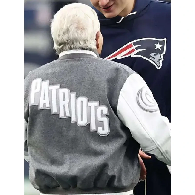 Robert Kraft Patriots Letterman Jacket - Image 3