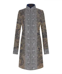 Rosette Patterned Coat