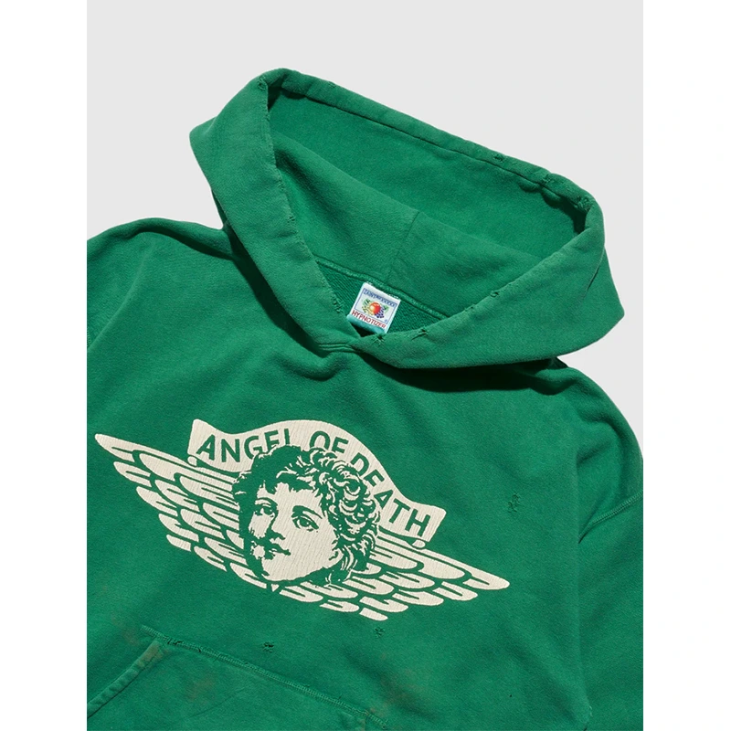 Saint Michael Green Hoodie - Image 2