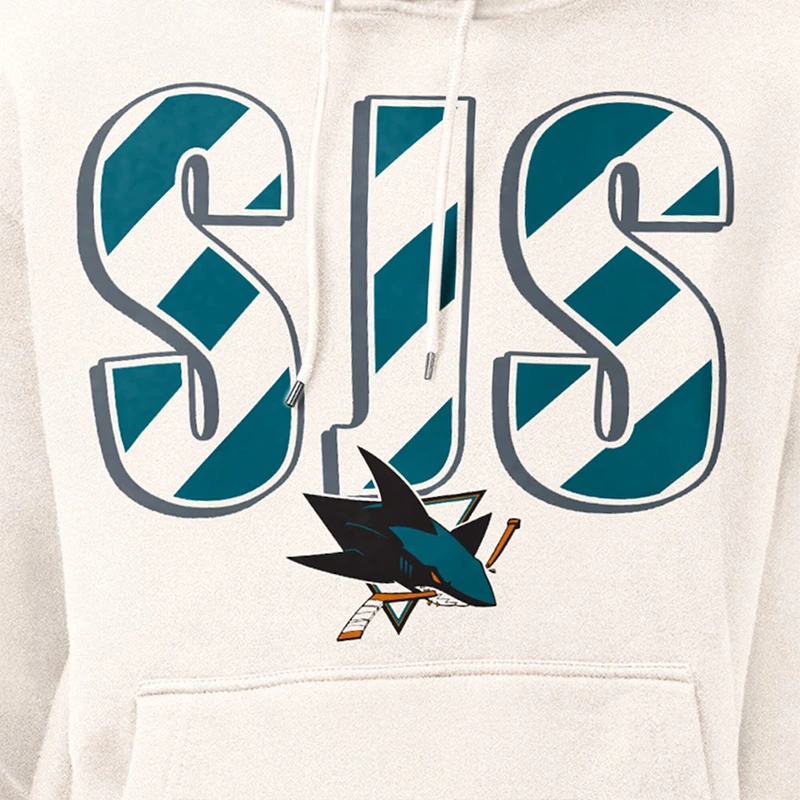 San Jose Sharks Starter City Abbreviation Fleece Hoodie - Image 3