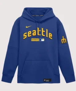 Seattle Mariners Nike City Connect Therma-FIT Royal Hoodie