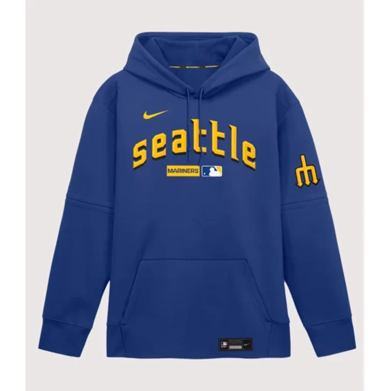 Seattle Mariners Nike City Connect Therma-FIT Royal Hoodie