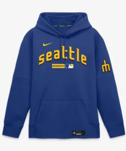 Seattle Mariners Nike City Connect Therma-FIT Royal Hoodie