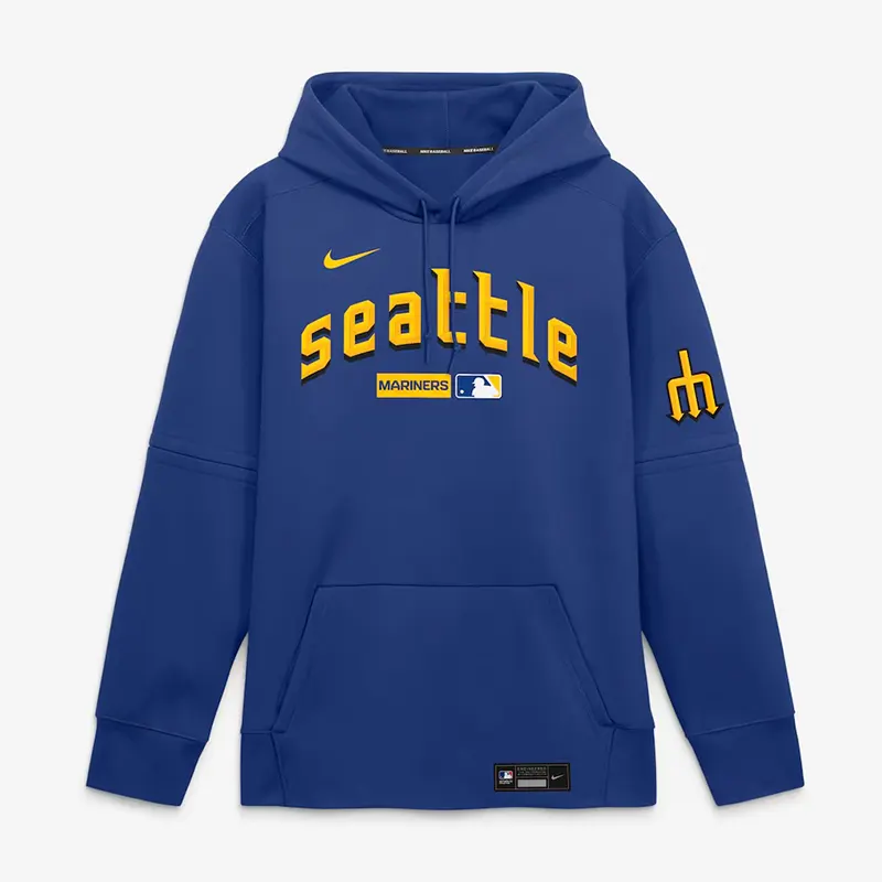 Seattle Mariners Nike City Connect Therma-FIT Royal Hoodie