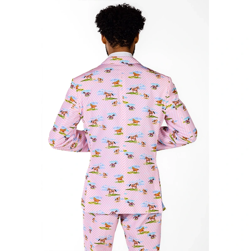Shinesty The Supreme Steed Men's Derby Horses Blazer - Image 5